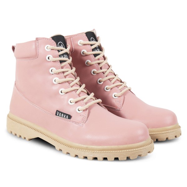 Sepatu Boots Wanita V 5273 Brand Varka Sepatu Sneaker Kets Wanita Trendi Berkualitas Warna Dusty Pink