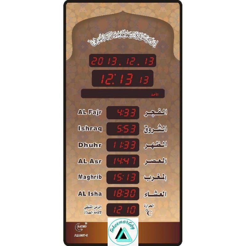 Jam Dinding Digital LED 4007 Jam Islam Sholat Adzan