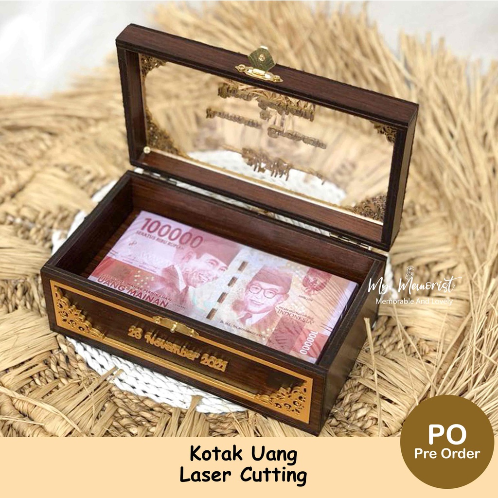 Kotak Uang/ Money Box Laser Cutting Design A