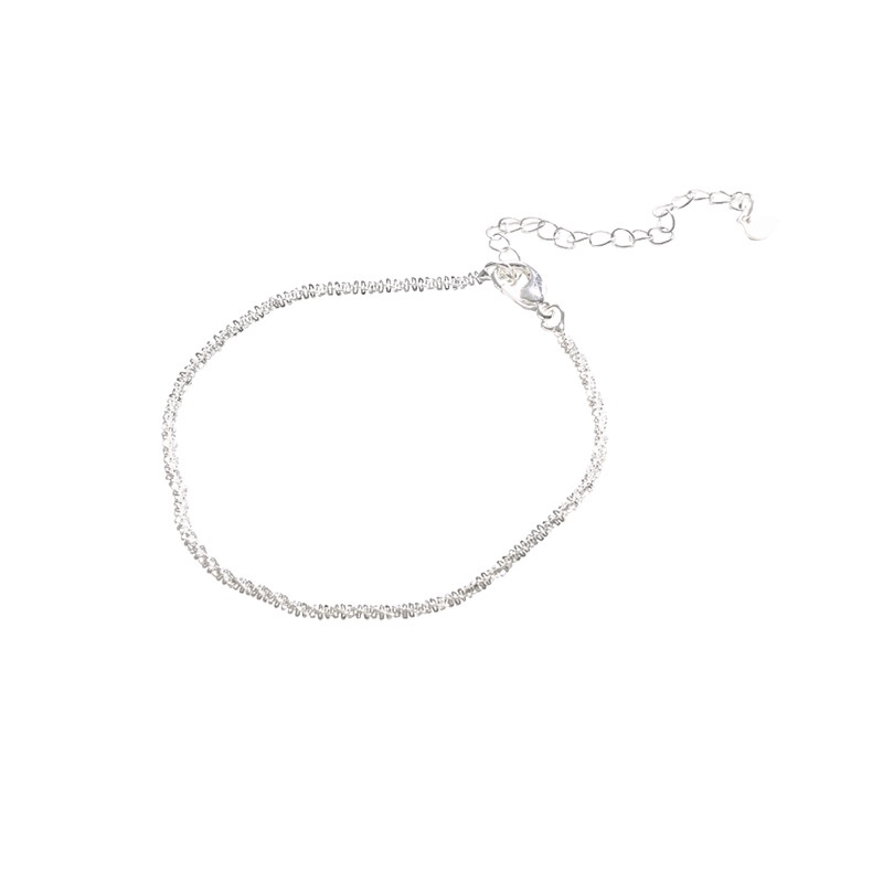 Gelang Tangan Silver Simple Mewah Untuk Wanita