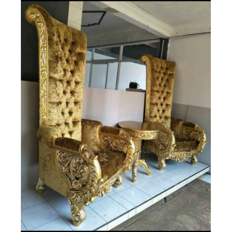 kursi ukir mewah jati