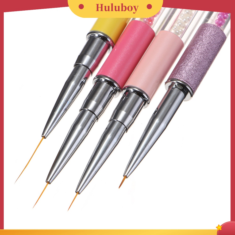 Huluboy Huluboy♡ Pen Brush Lukis Garis Kutek Gel UV Tahan Lama Untuk Nail Art Manicure