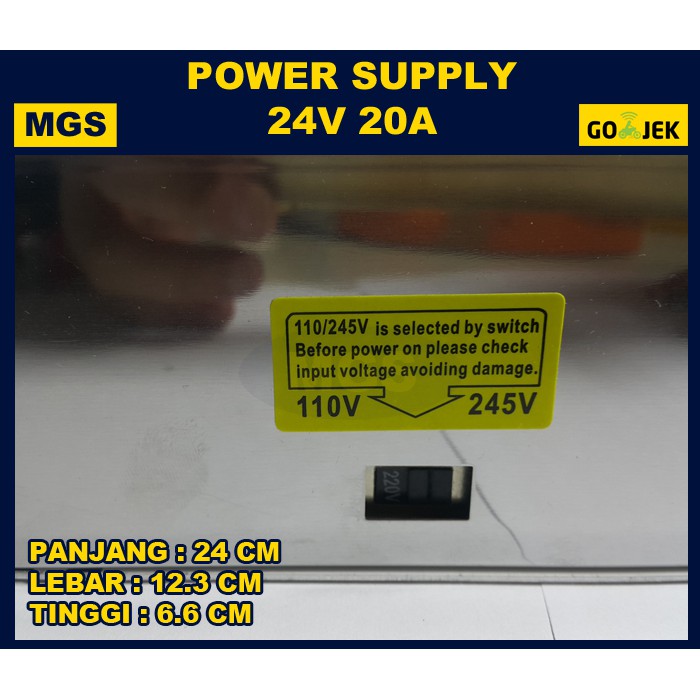 POWER SUPPLY SWITCHING 24V 20A