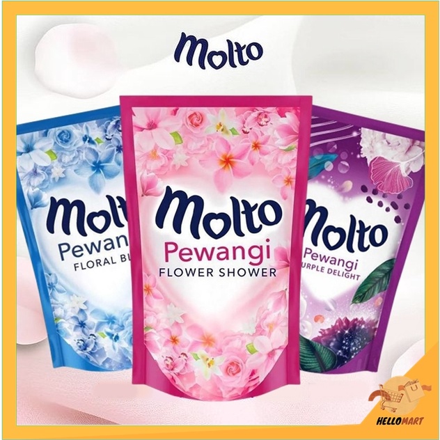 ORIGINAL Molto Pelembut Dan Pewangi Pakaian 820ml / Molto Softener / HELLOMARTID