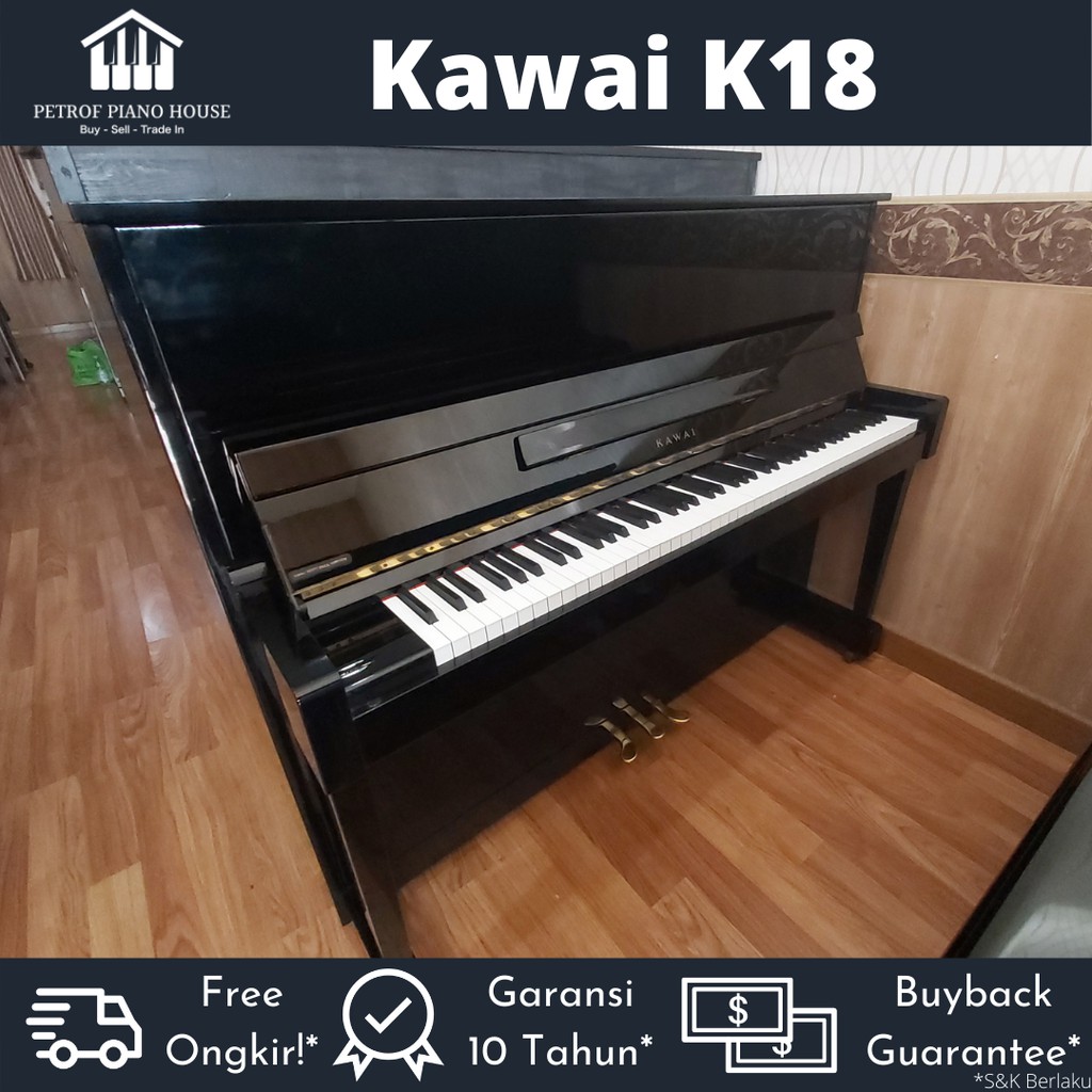 Kawai K18 Upright Piano Bekas Second