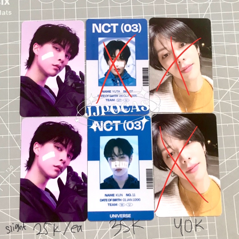 [BACA DESK] wts pc jaemin ygm yglobal hot sauce, jisung somethinc, taeil jewel universe, johnny kons