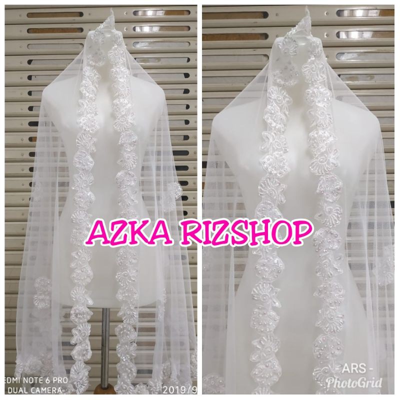 selendang PUTIH AKAD NIKAH slendang pengantin
