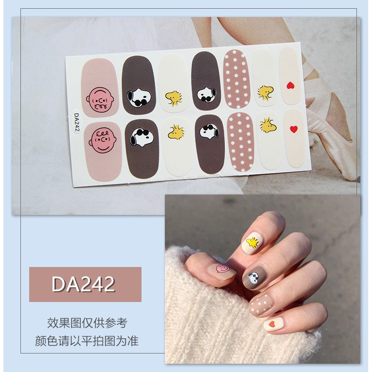 &lt;Jjoygirl&gt;DA Nail Sticker Motif / Sticker Kuku / Stiker Kuku / Nail Stiker Glitter / Stripes Design