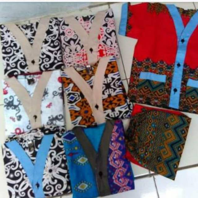 Set Piyama Anak Usia 8-9-10-11-12 Tahun, Kimono Batik Anak