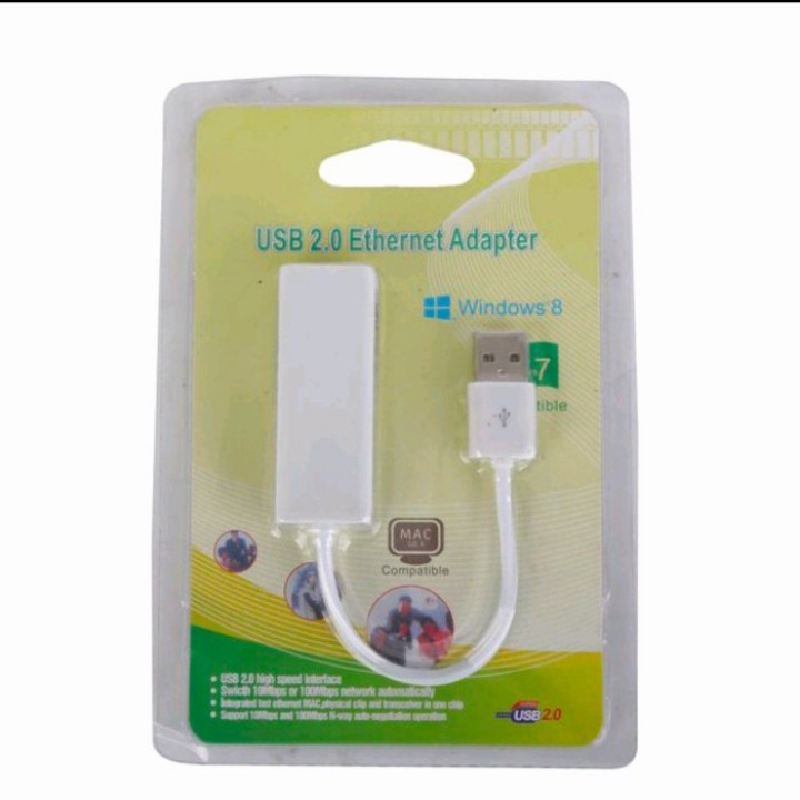 USB to LAN Adapter USB2.0 To Ethernet RJ45 / CONVERTER USB TO LAN HIGH QUALITY - USB TO ETHERNET RJ45 - USB 2.0 / USB to LAN Adapter USB2.0 To Ethernet RJ45