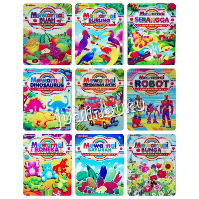 Buku Mewarnai untuk TK dan PAUD ukuran Besar