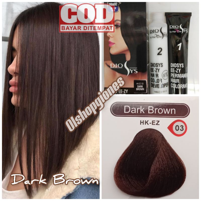 Warna rambut dark brown