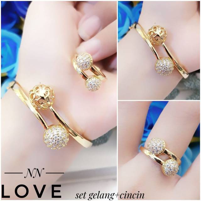 Xuping set perhiasan lapis emas 24k 0701i