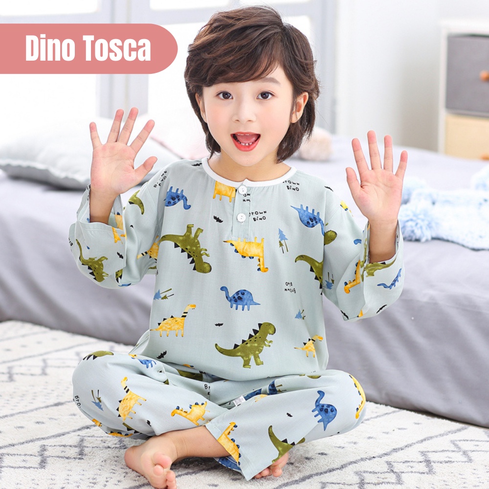 RG - Piyama Anak Laki Usia 7 - 9 Tahun ( Size XL ) - Setelan Lengan Panjang / Piyama Katun