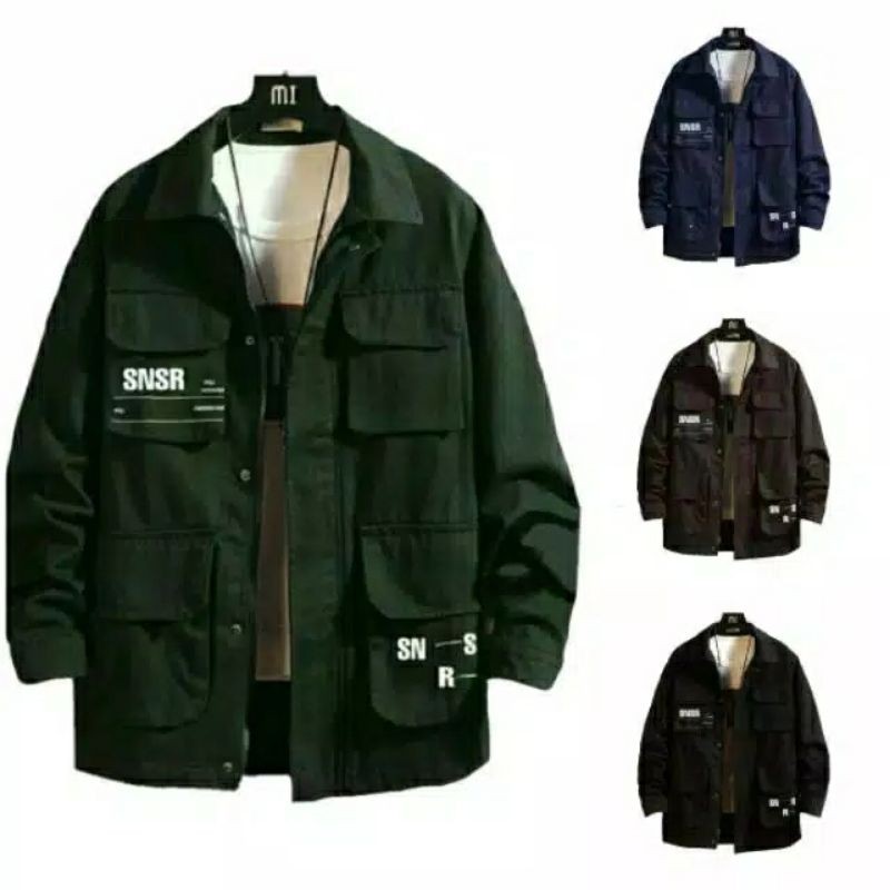 TURUN HARGA ! Jaket Semi Parka SNSR Terlaris! - Semi Parka Pria - Jaket Canvas Sensor Original