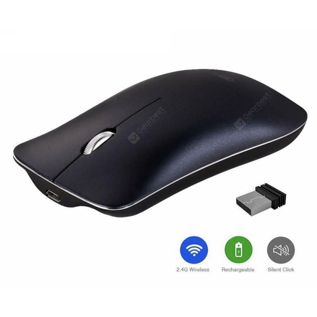 WEYES Mouse Wireless 2.4GHz Rechargeable USB Power Saving Silent Click