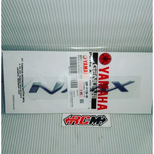 HARGA PERBJI EMBLEM LOGO LIST STIKER STICKER TIMBUL SILVER CHROME NMAX N MAX N-MAX ORI YAMAHA