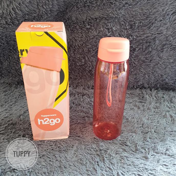 PROMO H2GO BOTTLE 750ML BOTOL MINUM TUPPERWARE PEACH