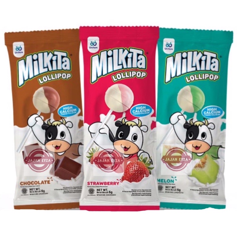 permen milkita lolipop 1pack isi 36pcs