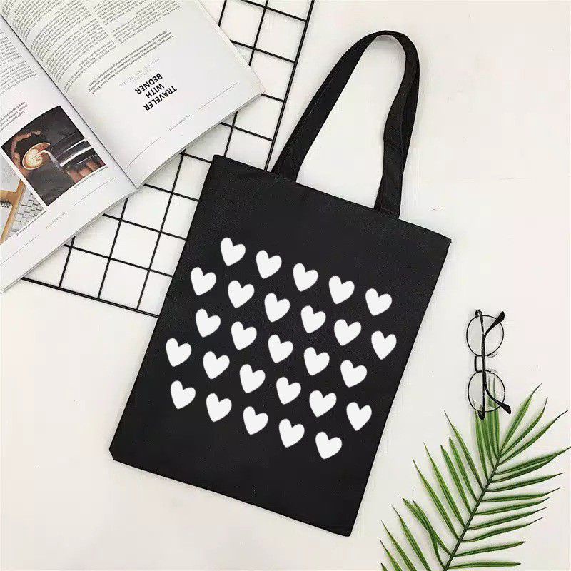 Arifirn Kpop Love - Pakai Resleting Tote Bag Wanita Murah