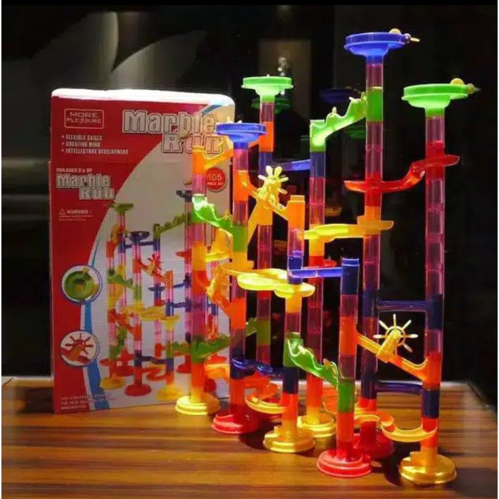 Marble Run Seluncuran Jalur Kelereng Track Marble Race