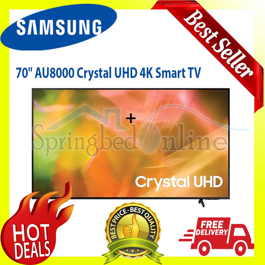 Samsung LED TV 70inch 70AU8000 Crystal UHD 4K Smart TV