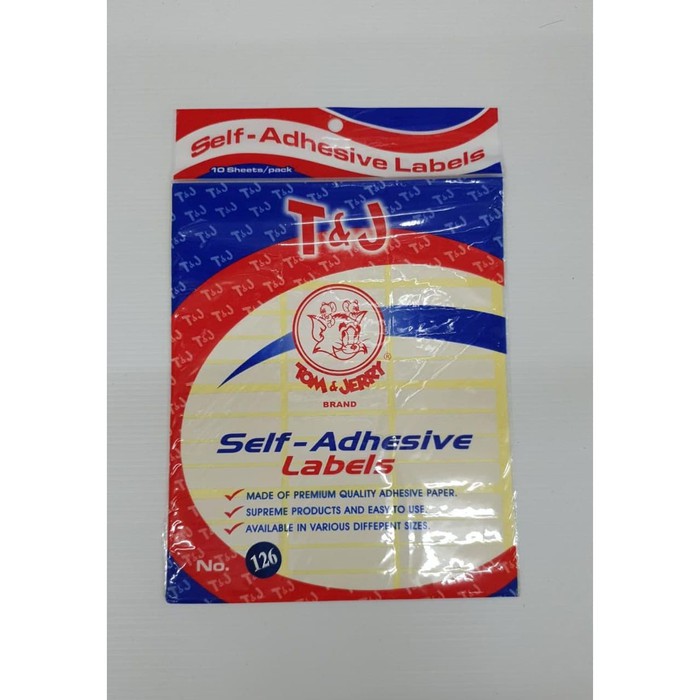 

LABEL STICKER TOM & JERRY NO 126 PER PAD 10 LEMBAR