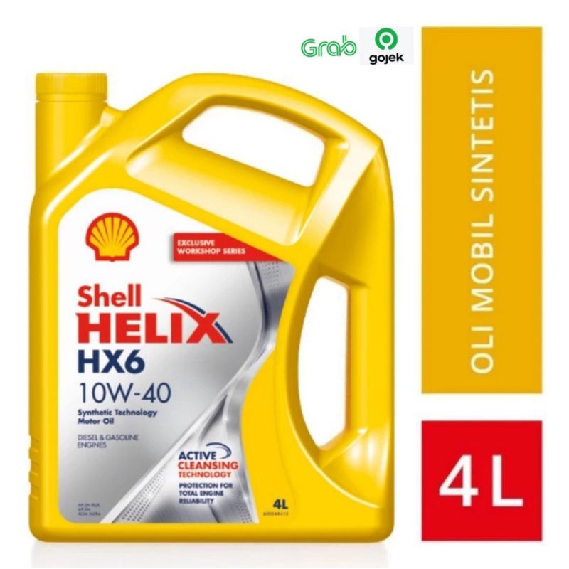 HELIX HX6 10W-40 (4L) Oli Mesin Mobil Shell Helix