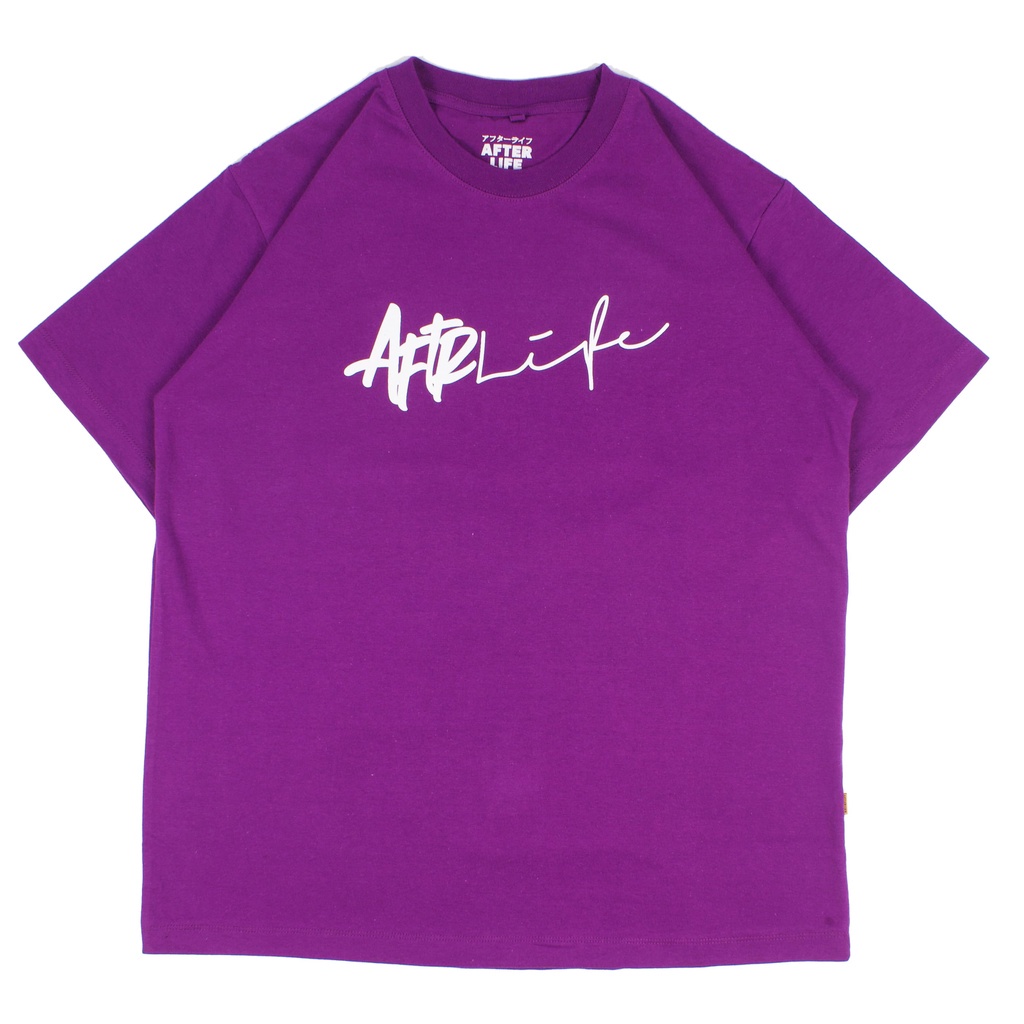 AFTERLIFE - Tshirt Unterschrift Dark Purple | 21047E