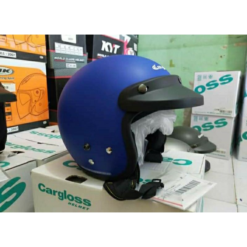 helm cargloss biru doff original