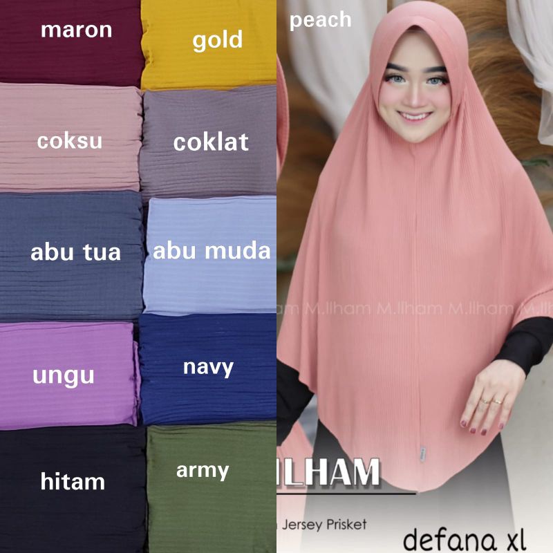 bergo defana plisket syar'i defana plisket hijab defana