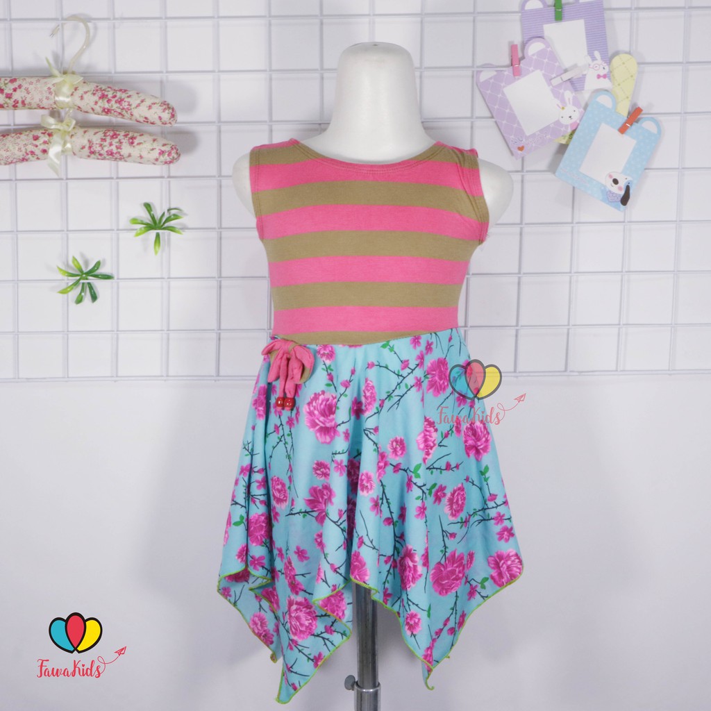 PROMO BAJU ANAK Dress Alona uk 2 Tahun Dres Anak Perempuan Harian Baju Pesta Yukensi