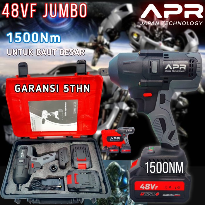 Impact wrench APR JAPAN JUMBO 850NM untuk baut ban truck CVT motor