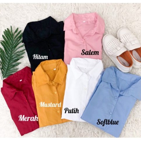 KEMEJA BASIC / KEMEJA DIAN / COMFY SKOLDER / KEM BASIC / KEMEJA POLOS-5