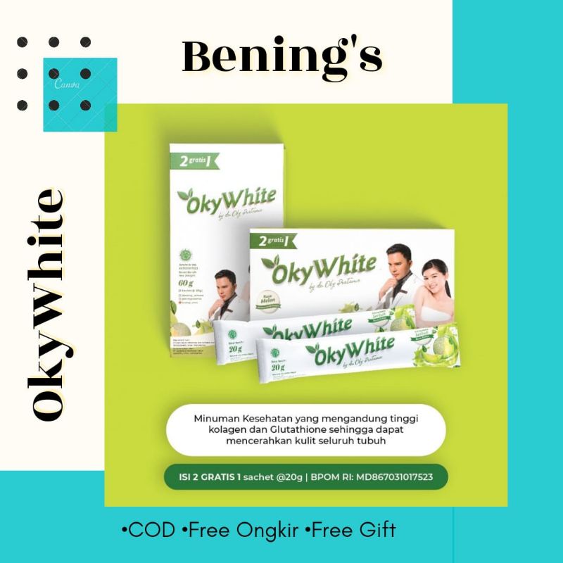 OKYWHITE DRINK BY DR OKY PRATAMA | MINUMAN PENCERAH DAN PEMUTIH BADAN ( BENINGS CLINIC YOGYAKARTA  )