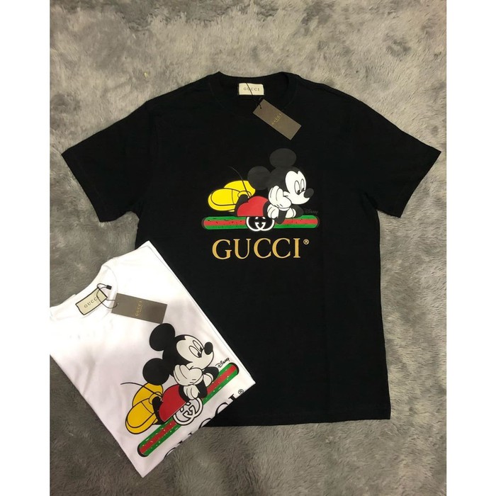 T-SHIRT GUCCI MICKEYMOUSE KAOS PRIA WANITA MURAH PREMIUM MIRROR 1:1