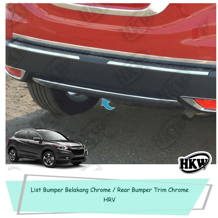 List Bumper Belakang Rear Bumper Cover Chrome Mobil Hrv