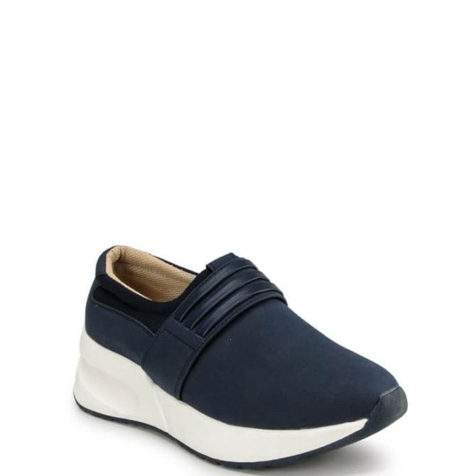Sepatu Sneakers Wedges Kaninna Sydney Navy BERKAH