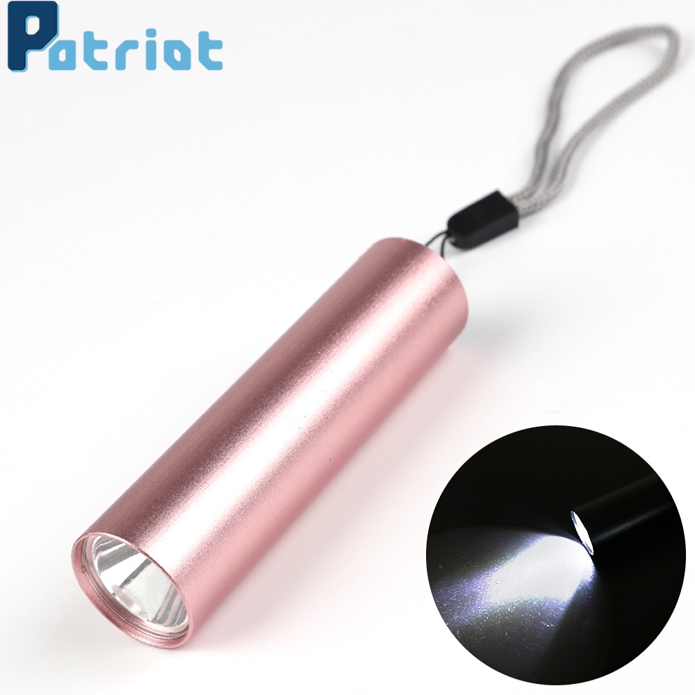 [ Mini Aluminum Alloy USB Rechargeable Flashlight for Hiking Bicycle Camping Survival Emergency ]