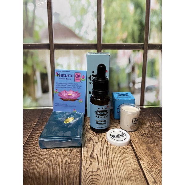 (paket) cream dokter biru (cream dr biru + sabun + serum)
