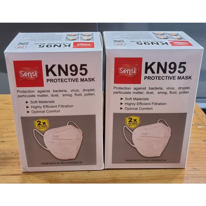 masker SENSI KN 95 5 Ply Lapis 1 BOX Asli Sensi masker Medis Halal