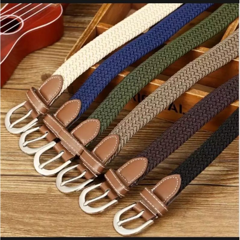 Ikat Pinggang Pria dan Wanita Karet Textan