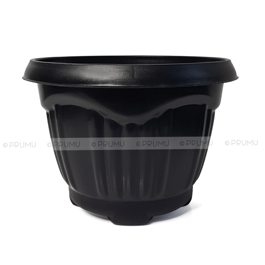 2 Pot Bunga 20 cm - Pot Tanaman - Pot Plastik - Pot Buah -  Tabulampot - Flamboyan 20