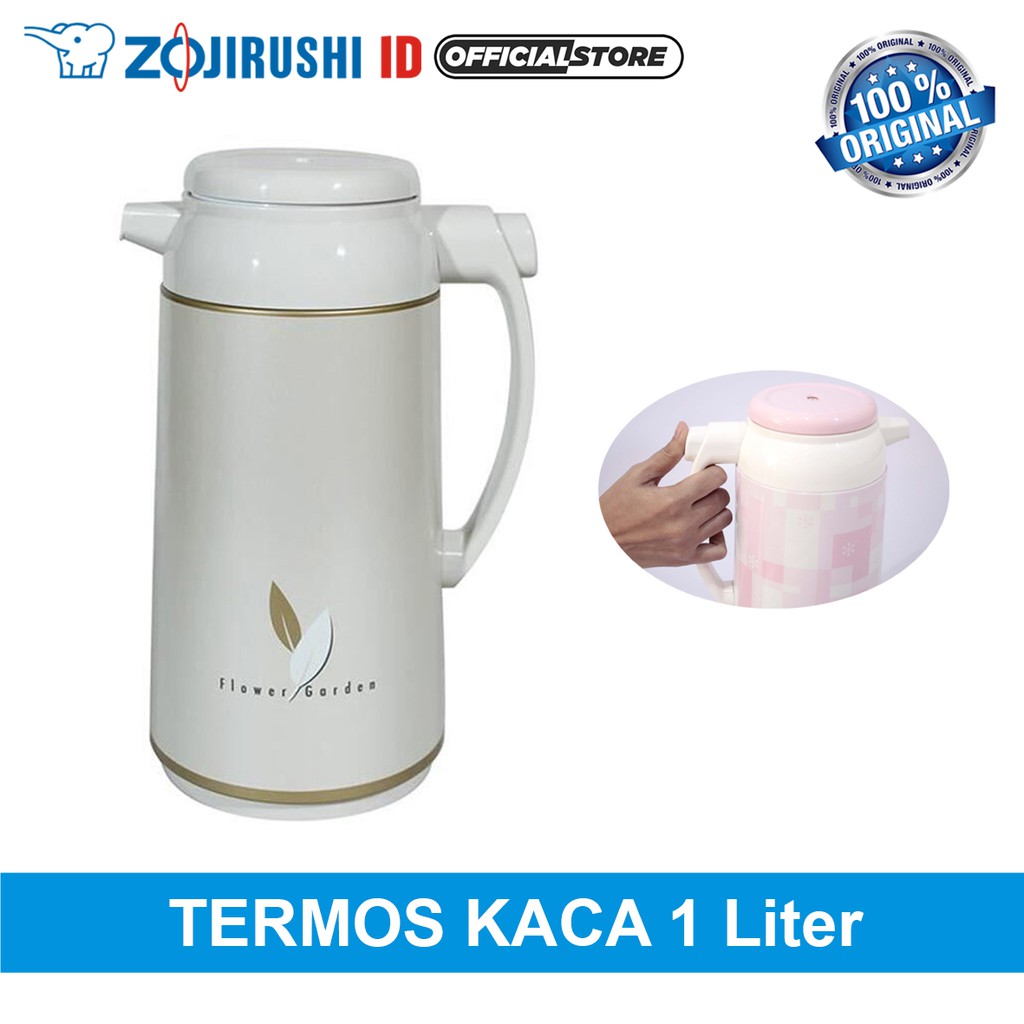 Zojirushi AFFB-10 CA Vacuum Glass Termos Kaca Air Panas - 1 Liter [Beige]