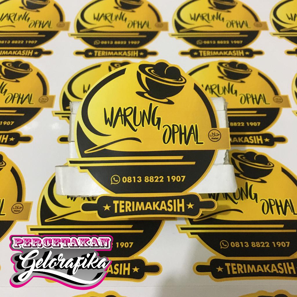 

STIKER LABEL KEMASAN HOMEMADE WATERPROOF