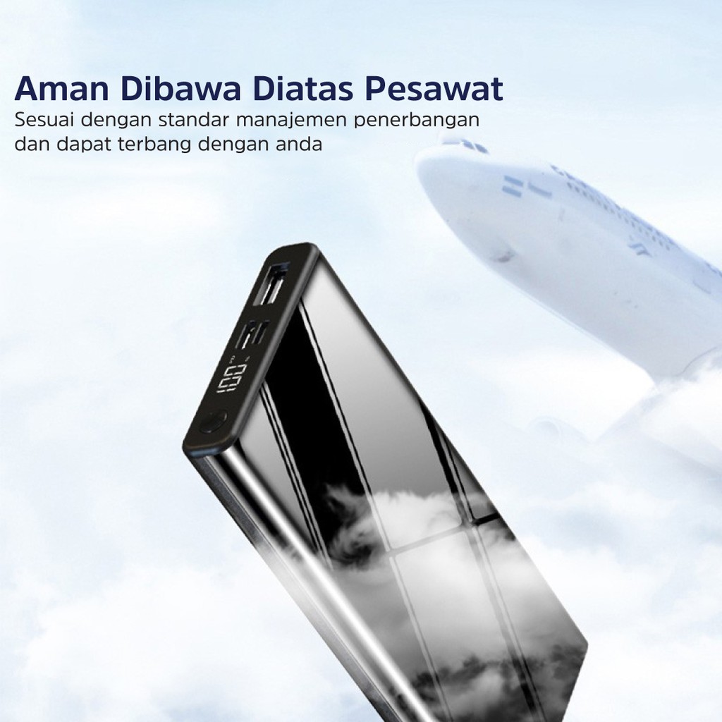 Powerbank Fast Charging QC 3.0 PD 22.5W 18W Mini Power Bank Murah Iphone 10000 mah LED murah Iphone 13 mini pro max 11 xr x 10 8 7 6 xiaomi Samsung Oppo Vivo hp murah Realme Redmi infinix Ipad Gadgets BASIKE-5