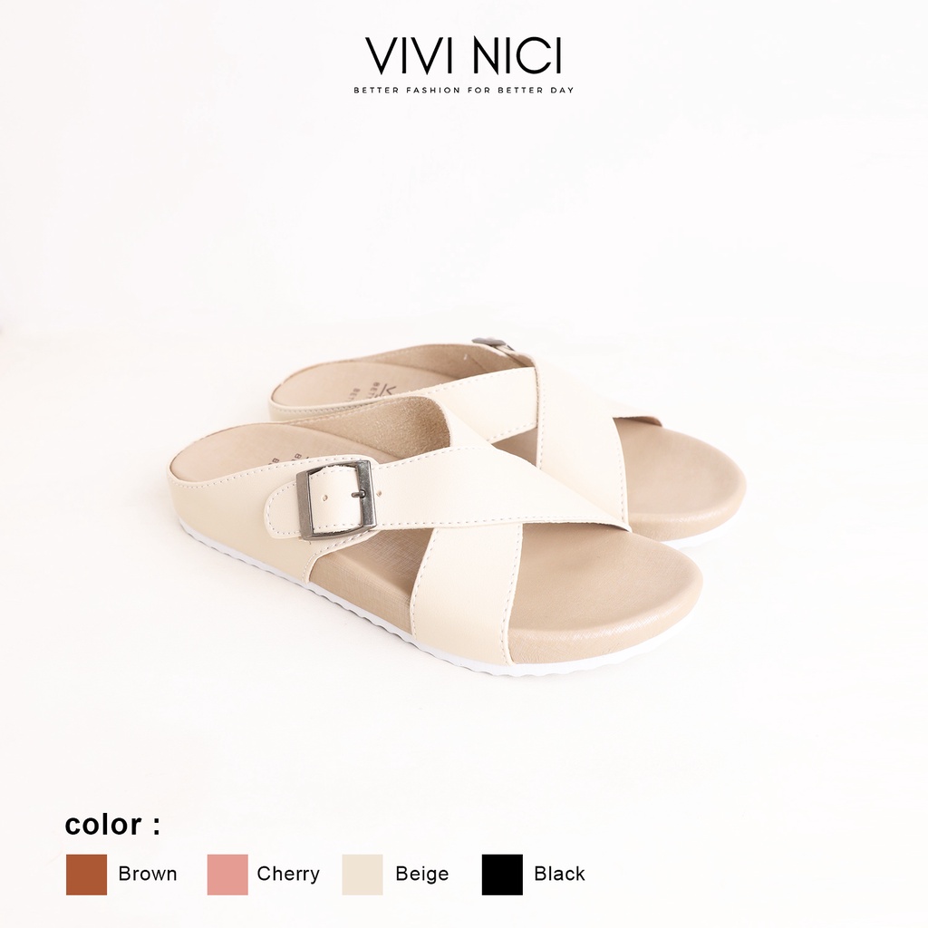 Vivi Nici - Kaiya Sandal Wanita-Beige