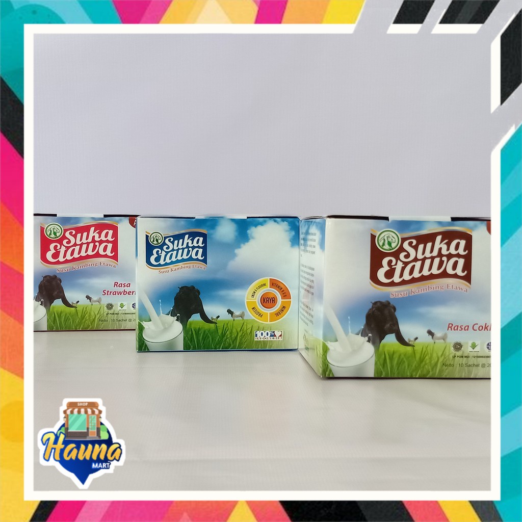 

SUSU KAMBING ETAWA - SUKA ETAWA SACHET VANILLA COKLAT STREWBERRY JAHE KESEHATAN