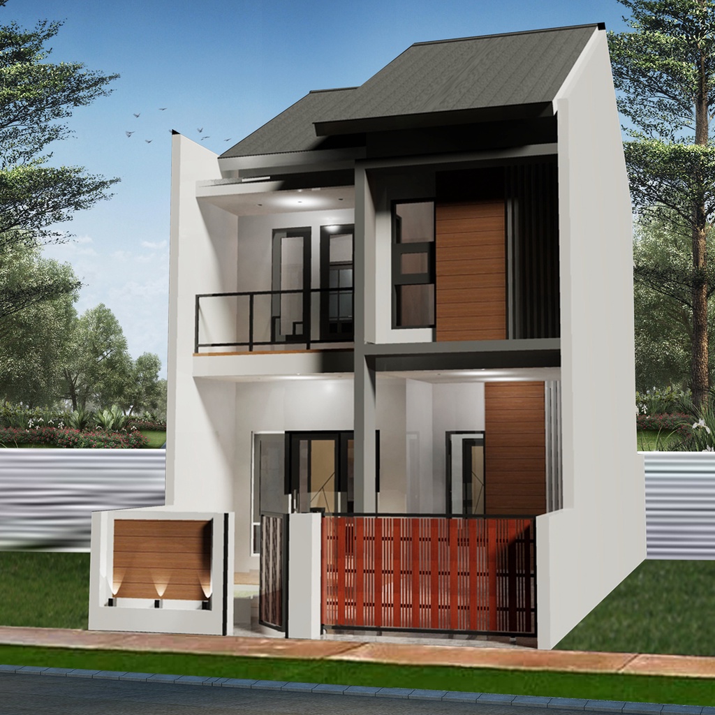 Jual Desain Rumah Minimalis LT 6x12 B Siap Bangun Desain Arsitek Murah Indonesia Shopee Indonesia