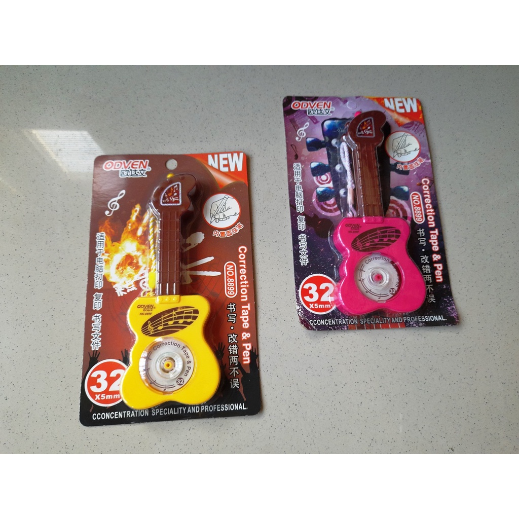 

Correction Tape n Pen Long Life 32mx5mm Design Eklusif Gitar Odven